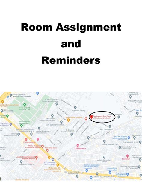 bulacan pampanga mavc|Room Assignment and Reminders .